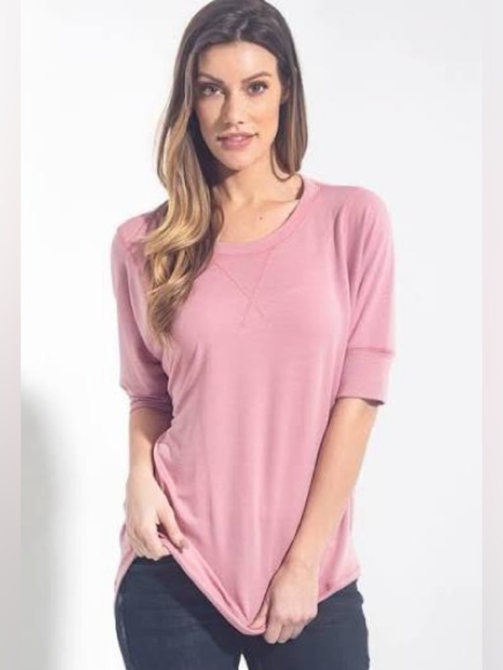 Christie Sweatshirt by Silver Icing (NWT) 🍒2 for $30🍒*Pale Pink Melange